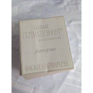 Fasion Forms Go Bare Ultimate Boost Backless Strapless Bra Size A Nude